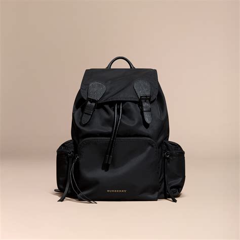 burberry large leather rucksack|authentic Burberry backpack.